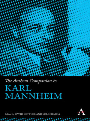 cover image of The Anthem Companion to Karl Mannheim